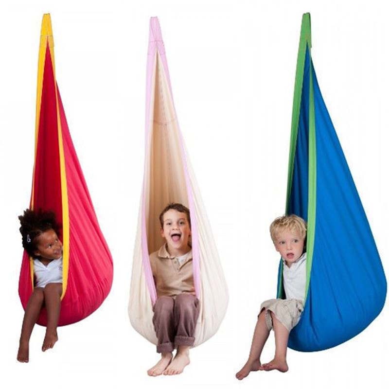 1 pc Red /Pink Baby Swing Children Hammock Kids Swing Chair Indoor Outdoor Hanging Chair Child Swing Seat