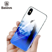 Load image into Gallery viewer, Baseus Back Screen Protector Tempered Glass For iPhone 10 Ultra Thin Gradient Anti Scratch Rear Toughened Glass Film For iPhoneX