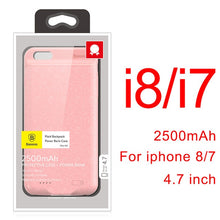 Load image into Gallery viewer, Baseus Charger Case For iPhone 8 7 6 6s Plus 2500/3650mAh Power Bank Case Ultra Slim External Backup Battery Charging Case Cover