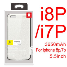 Load image into Gallery viewer, Baseus Charger Case For iPhone 8 7 6 6s Plus 2500/3650mAh Power Bank Case Ultra Slim External Backup Battery Charging Case Cover
