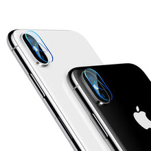 Load image into Gallery viewer, Baseus 5D Camera Lens Screen Protector For iPhone X 10 Transparent Clear Back Cover Protective Toughened Glass Film For iPhoneX