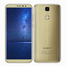 Load image into Gallery viewer, Cubot X18 3GB RAM 32GB ROM 5.7" 18:9 Edge-Less Screen Android 7.0 MT6737T Quad Core Smartphone 13MP Camera Fingerprint Cellphone
