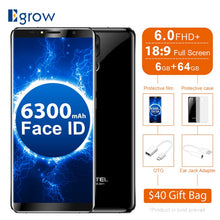 Load image into Gallery viewer, Oukitel K6 6.0 Inch 18:9 Full Screen 4G Smartphone MT6763 Octa Core Android 7.1 6GB RAM 64GB ROM 21MP+8MP Dual Cameras 6300mAh