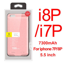 Load image into Gallery viewer, Baseus 5000/7300mAh Battery Charger Case For iPhone 8 7 Plus Ultra Slim Power Bank External Backup Charging Cover For iPhone 8 7