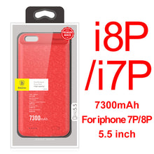 Load image into Gallery viewer, Baseus 5000/7300mAh Battery Charger Case For iPhone 8 7 Plus Ultra Slim Power Bank External Backup Charging Cover For iPhone 8 7