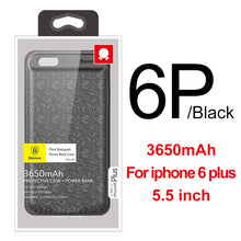 Load image into Gallery viewer, Baseus Charger Case For iPhone 6 Plus 2500/3650mAh Power Bank Case Ultra Slim External Pack Backup For iPhone 6 6s Case Cover