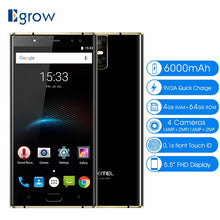 Load image into Gallery viewer, Oukitel K3 16MP+2MP 4 Cameras Mobile Phone MT6750T Octa Core 4GB+64GB Cell phones 5.5 inch 6000mAh Front Fingerprint Smartphone