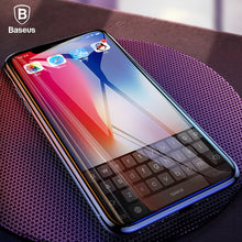 Load image into Gallery viewer, Baseus 0.2mm Screen Protector Tempered Glass For iPhone X IX Soft Edge Full Cover Protection Toughened Glass Film For iPhone 10