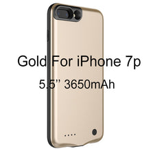 Load image into Gallery viewer, Baseus Battery Charger Case For iPhone 8 7 Plus 2500/3650mAh Backup Powerbank Charging Case For iPhone 8 7 External Battery Case