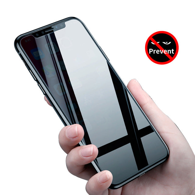 Baseus Anti Spy Glass For iPhone X 10 Screen Protector Tempered Glass For iPhoneX IX Anti Peeping Privacy Toughened Glass Film