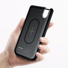 Load image into Gallery viewer, Baseus QI Wireless Charger Power Bank For iPhone X 8 Samsung S9 S8 S7 Poverbank 10000mAh Wirless Charging Powerbank Battery Pack