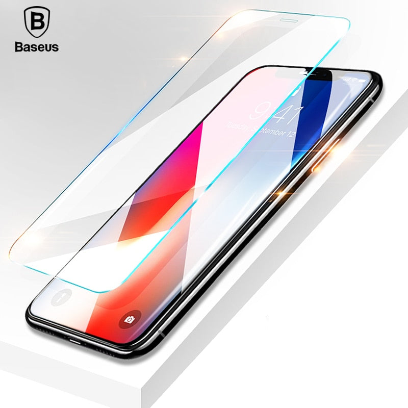 Baseus 0.15mm Transparent Tempered Glass for iPhone X 10 Screen Protector 9H Toughened Protective Glass Front Flim For iPhone 10