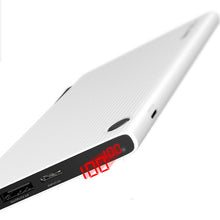 Load image into Gallery viewer, Baseus Portable 10000mAh Power Bank Dual USB LCD Powerbank Slim External Battery Charger For iPhone X 8 7 Mobile Phone Poverbank