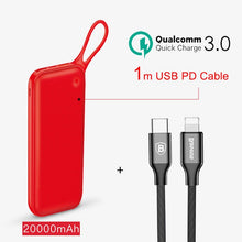 Load image into Gallery viewer, Baseus 18W 20000mAh Power Bank Dual Quick Charge 3.0 USB PD Outputs Powerbank Fast Charging QC3.0 External Battery Charger Set