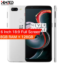 Load image into Gallery viewer, Original Oneplus 5T 5 T 8GB 128GB Snapdragon 835 Octa Core Smartphone 6.01"20.0MP 16.0MP Dual Camera LTE 4G Android 7.1 OxygenOS