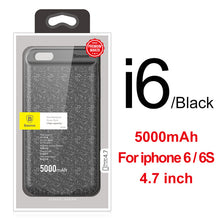 Load image into Gallery viewer, Baseus 5000/7300mAh Battery Case For iPhone 6 Plus 6s Plus Power Bank Charging Case For iPhone 6 s 6s Battery Charger Case Cover