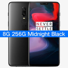 Load image into Gallery viewer, Original Oneplus 6 6GB/8GB RAM 64GB/128GB/256GB ROM 6.28" 1080P Snadragon 845 Octa Core NFC Dual Camera 20+16MP Android 8.1