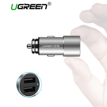 Load image into Gallery viewer, Ugreen USB Car Charger for Xiaomi Mini Dual Car-Charger 3.6A Universal Fast Mobile Phone Charger for iPhone X 8 7 6S Car Charger